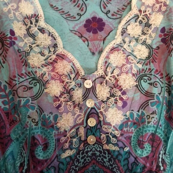 APT 9..SIZE S. SHIRT SLEEVE TUNIC TOP - Picture 4 of 11